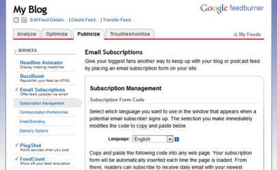 progress of email subscription
